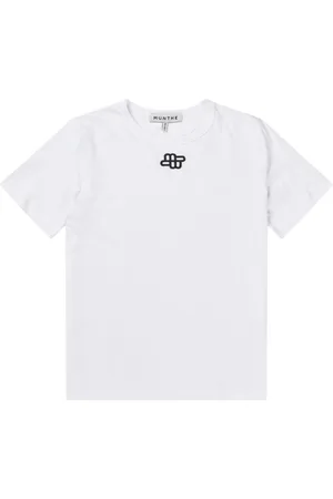 Munthe Top, Dame, Hvid, M, Bomuld, Broderet bomulds T-shirt