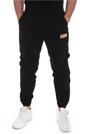 EA7 Bukser, Herre, Sort, 3XL, Bomuld, Stretch Bimaterial Overalls Bukser