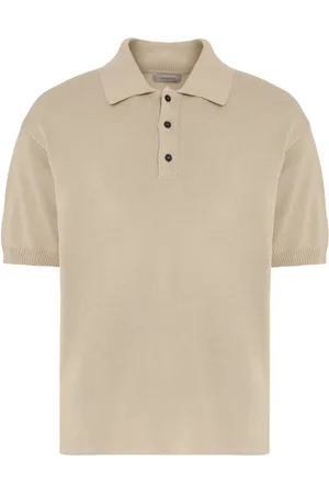 Salvatore Ferragamo Top, Herre, , M, Bomuld, Ribstrikket poloshirt