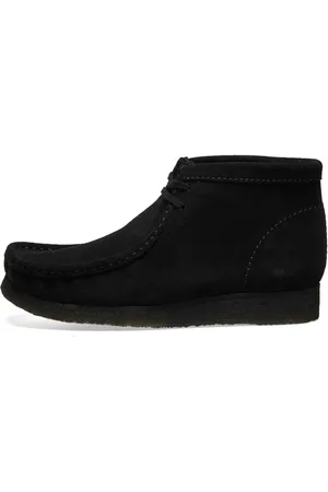 Clarks Sko, Herre, Sort, 41 1/2 EU, Læder, Wallabee Støvler