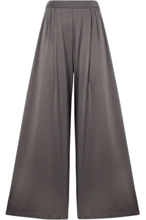 Max Mara Bukser, Dame, Brun, L, Uld, Wide Bukser