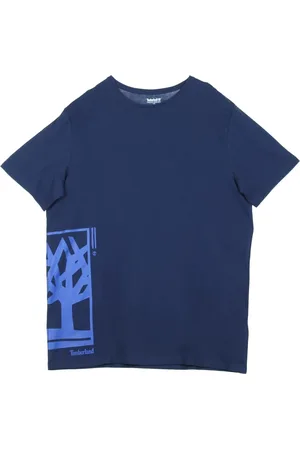 Timberland Top, Herre, Blå, XL, Bomuld, Logo Tee