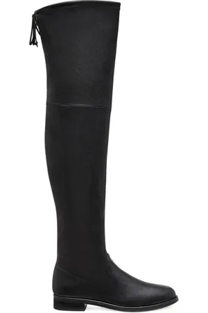 Stuart Weitzman Sko, Dame, Sort, 38 1/2 EU, Læder, Bold Stretch Over-the-Knee Støvle