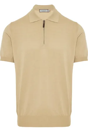 CANALI Top, Herre, , XL, Bomuld, Zip Polo Shirt