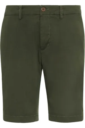 Boggi Milano Shorts, Herre, Grøn, S, Bomuld, Stretch Gabardine Short Pant