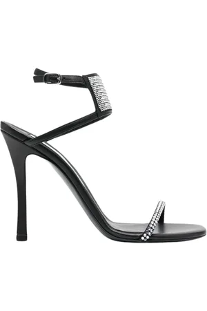 Stella McCartney Sko, Dame, Sort, 39 EU, Crystal Hæl Sandaler