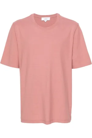 LARDINI Top, Herre, Lyserød, M, Bomuld, Cotton T-shirt Letvægts Jersey