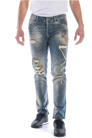 D.A. Daniele Alessandrini Jeans, Herre, Blå, W29, Bomuld, Jeans