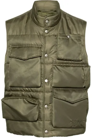 Maison Margiela Jakke, Herre, Grøn, M, Uld, Quilted Cargo Vest