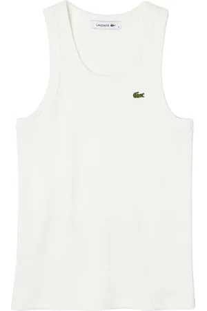 Lacoste Top, Dame, Hvid, S, Bomuld, Slim Fit Bomuldstanktop