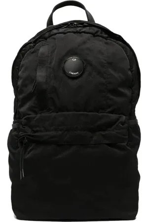 C.P. Company Taske, unisex, Sort, ONE SIZE, Uld, Linse Detalje Rygsæk med Mesh Paneler
