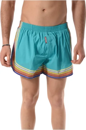 Dsquared2 Badetøj, Herre, Flerfarvet, M, Polyester, Rainbow Print Badeshorts