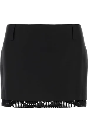 MAGDA BUTRYM Nederdel, Dame, Sort, S, Silke Mini Nederdel