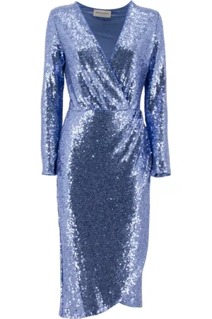 ERMANNO SCERVINO Kjole, Dame, Blå, M, Midi Kjole