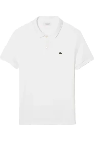 Lacoste Top, Herre, Hvid, XL, Polo med korte ærmer og 2 knapper