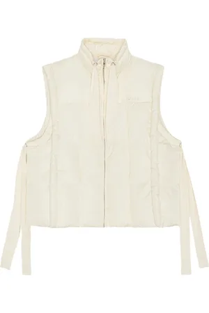 Ganni Jakke, Dame, , S/M, Uld, Oversized Shiny Puff Vest