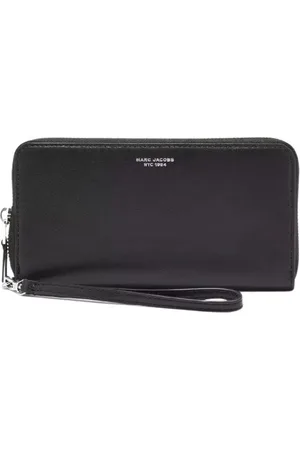 Marc Jacobs Tilbehør, Dame, Sort, ONE SIZE, Læder, Læderpung med brandlogo