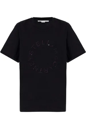 Stella McCartney Top, Dame, Sort, M, Bomuld, Crewneck T-shirt