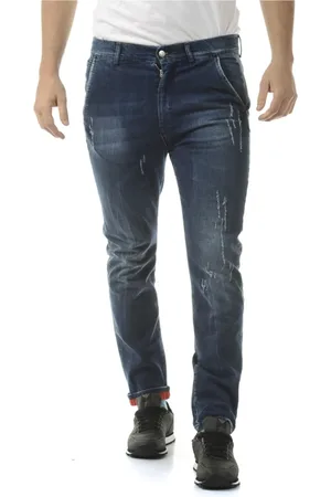 D.A. Daniele Alessandrini Jeans, Herre, Blå, W31, Denim, Klassiske Denim Jeans
