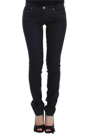 ERMANNO SCERVINO Jeans, Dame, Blå, W26, Bomuld, Chic Mørkeblå Slim Jeans