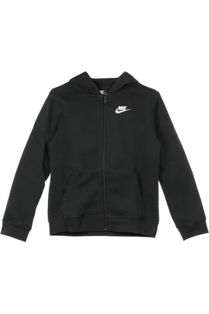Nike Sweathshirts & Hoodies, Herre, Sort, S, Club Zip Hoodie - Sort/Sort/Hvid
