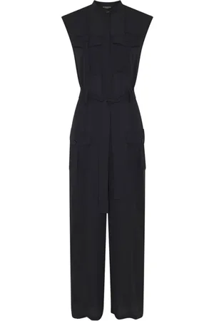 Bruuns Bazaar Jumpsuits & Playsuits, Dame, Sort, S, Uld, Utility-inspireret jumpsuit