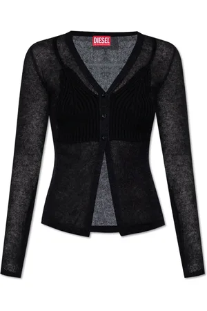 Diesel Strik, Dame, Sort, M, Nylon, M-Arina Cardigan