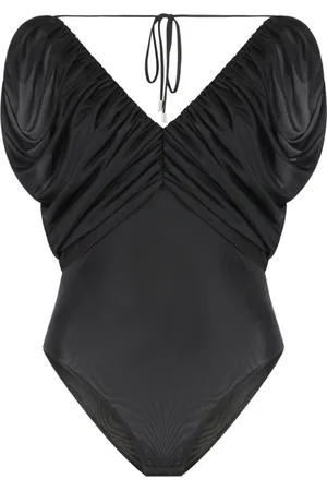 Pinko Top, Dame, Sort, XS, Nylon, Snøret Nylon Bodysuit
