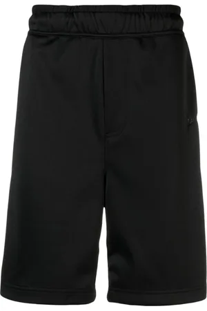 Lanvin Shorts, Herre, Sort, S, Bomuld, Logo-broderede Track Shorts