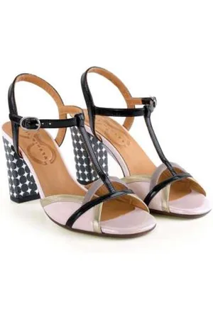 Chie Mihara Sko, Dame, Sort, 40 EU, Læder, Elegant Læder Sandaler med Spænde Lukning