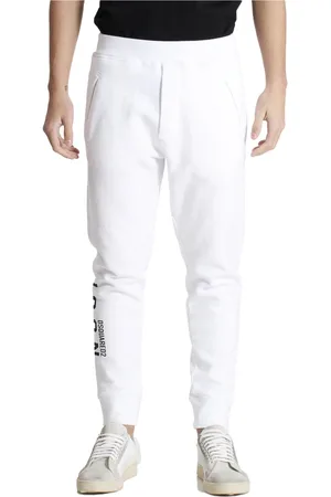 Dsquared2 Bukser, Herre, Hvid, XL, Bomuld, Sweatpants