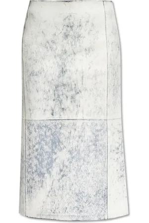 Diesel Nederdel, Dame, Grå, XL, Læder, Skirt L-Ily A14483