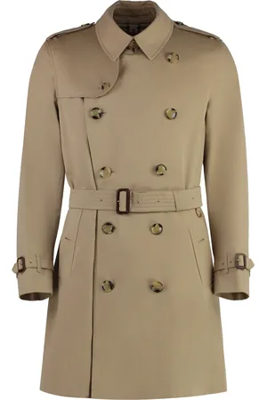 Burberry Frakke, Herre, , L, Bomuld, Klassisk bomulds trenchcoat med bælte