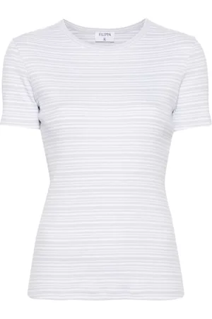 Filippa K Top, Dame, Flerfarvet, M, Bomuld, Stripet T-shirt