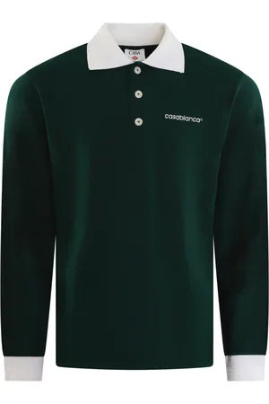 Casablanca Top, Herre, Grøn, L, Uld, Viskose Polo Shirt