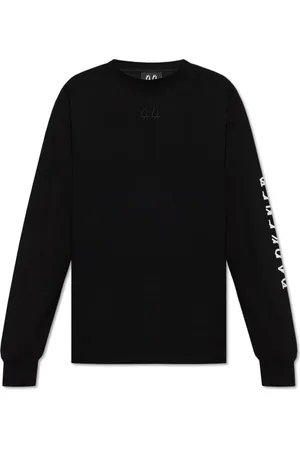 44 Label Group Top, Herre, Sort, M, Bomuld, Langærmet bomulds T-shirt