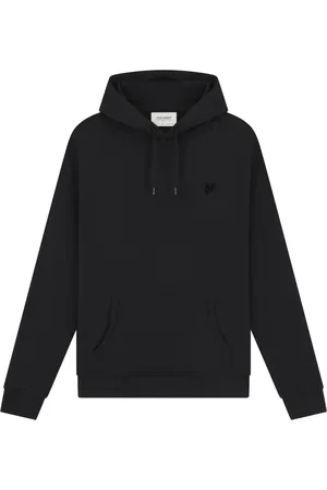 Lyle & Scott Sweathshirts & Hoodies, Herre, Sort, L, Bomuld, Eagle Pullover Hættetrøje