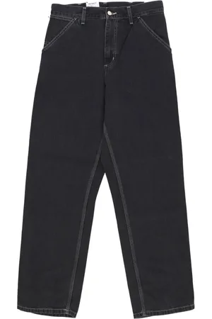 Carhartt Jeans, Herre, Sort, W36 L32, Bomuld, Stone Washed Straight Jeans