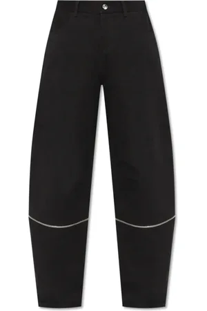Moncler Bukser, Dame, Sort, S, Polyester, Wide Bukser