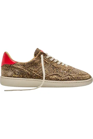 Hidnander Sko, Dame, Brun, 36 EU, Uld, Animal Print Sneakers