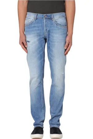 Dondup Jeans, Herre, Blå, W35, Denim, Slim Fit Denim Jeans