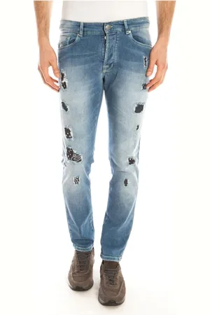 D.A. Daniele Alessandrini Jeans, Herre, Blå, W28, Bomuld, Jeans