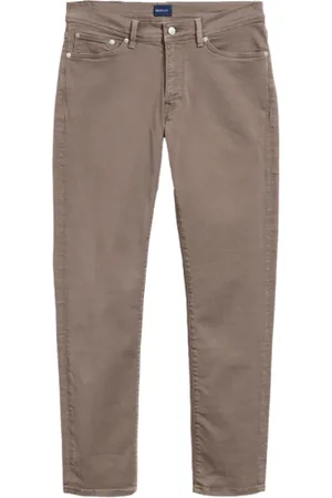 GANT Jeans, Herre, Brun, W29, Bomuld, Stretchy Slim-Fit Jeans