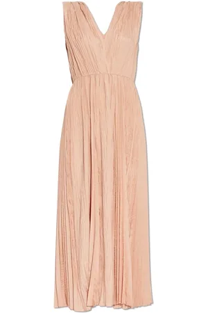 FORTE FORTE Kjole, Dame, Lyserød, XS, Polyester, Pleated Dress