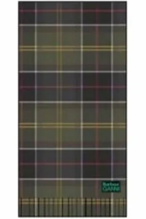 Ganni Tilbehør, Dame, Grøn, ONE SIZE, Uld, Vinter Tartan Halstørklæde