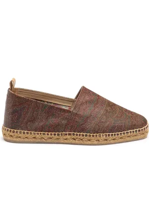 Etro Sko, Herre, Rød, 40 EU, Bomuld, Røde Paisley Espadriller til Mænd