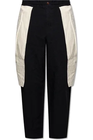 Comme des Garçons Bukser, Herre, Sort, S, Bomuld, Loose-fitting Bukser
