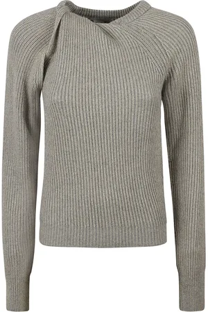 Stella McCartney Strik, Dame, Grå, M, Cashmere, Shifting Volume Cashmere Knit Jumper