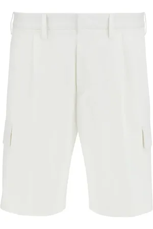 Boggi Milano Shorts, Herre, Hvid, XL, Bomuld, Cotton Bermuda Shorts