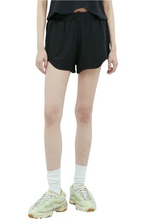 Ganni Shorts, Dame, Sort, L, Polyester, Mesh Active Shorts